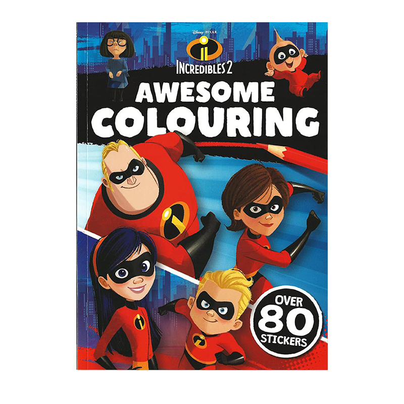 Learning is Fun. DISNEY INCREDIBLES 2-AWESOME COLORING