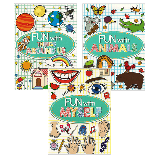 Picture of FUN WITH SCIENCE SERIES SET OF 3 (ANIMALS, MYSELF, & THINGS AROUND US)