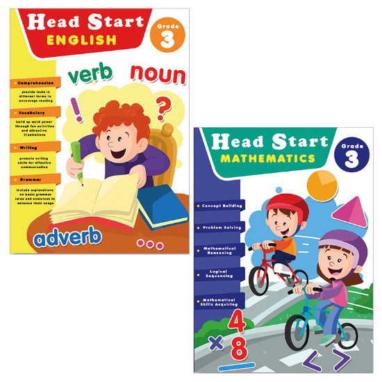 Picture of HEAD START GRADE 3-UPDATED SET OF 2 (ENGLISH & MATH)
