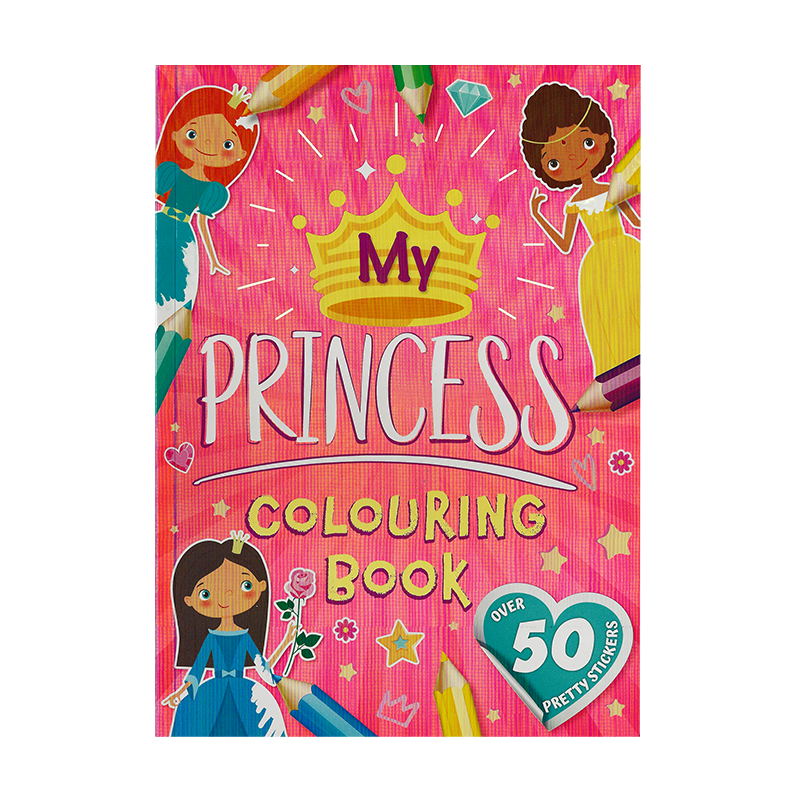 Learning is Fun. HOLO MY COLORING BOOK-PRINCESS
