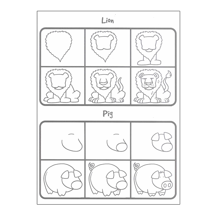 Learning is Fun. HOW TO DRAW - 101 FUNNY ANIMALS