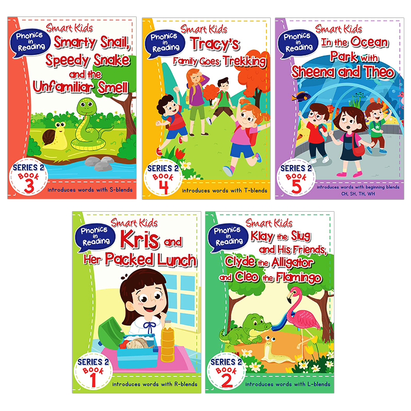 Learning is Fun. SMART KIDS PHONICS IN READING BOOK SERIES 2 BOOK 1 TO 5