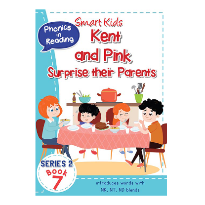 Picture of SMART KIDS PHONICS IN READING BOOK SERIES 2 BOOK 7-KENT AND PINK SURPRISE THEIR PARENTS
