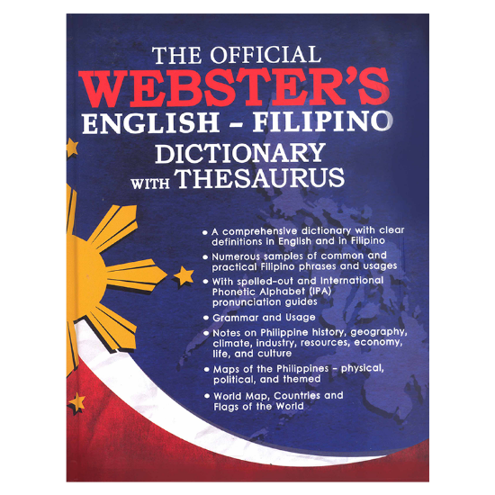 Picture of THE OFFICIAL WEBSTER'S ENGLISH-FILIPINO DICTIONARY with THESAURUS