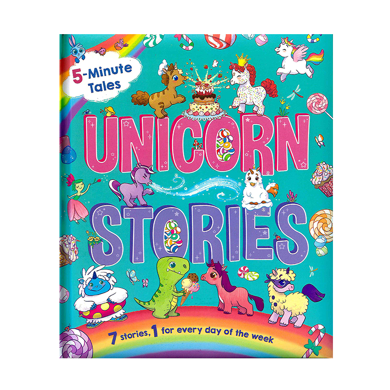 Learning is Fun. 5 MINUTE TALES PADDED-UNICORN STORIES