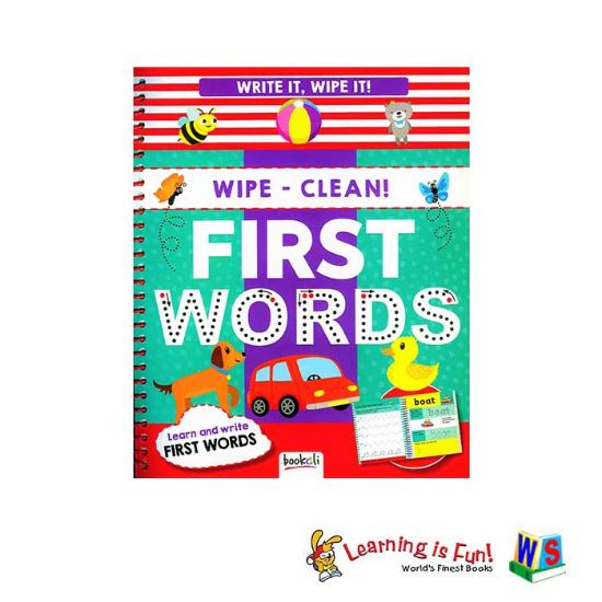 Picture of WRITE IT, WIPE IT! WIPE-CLEAN-FIRST WORDS