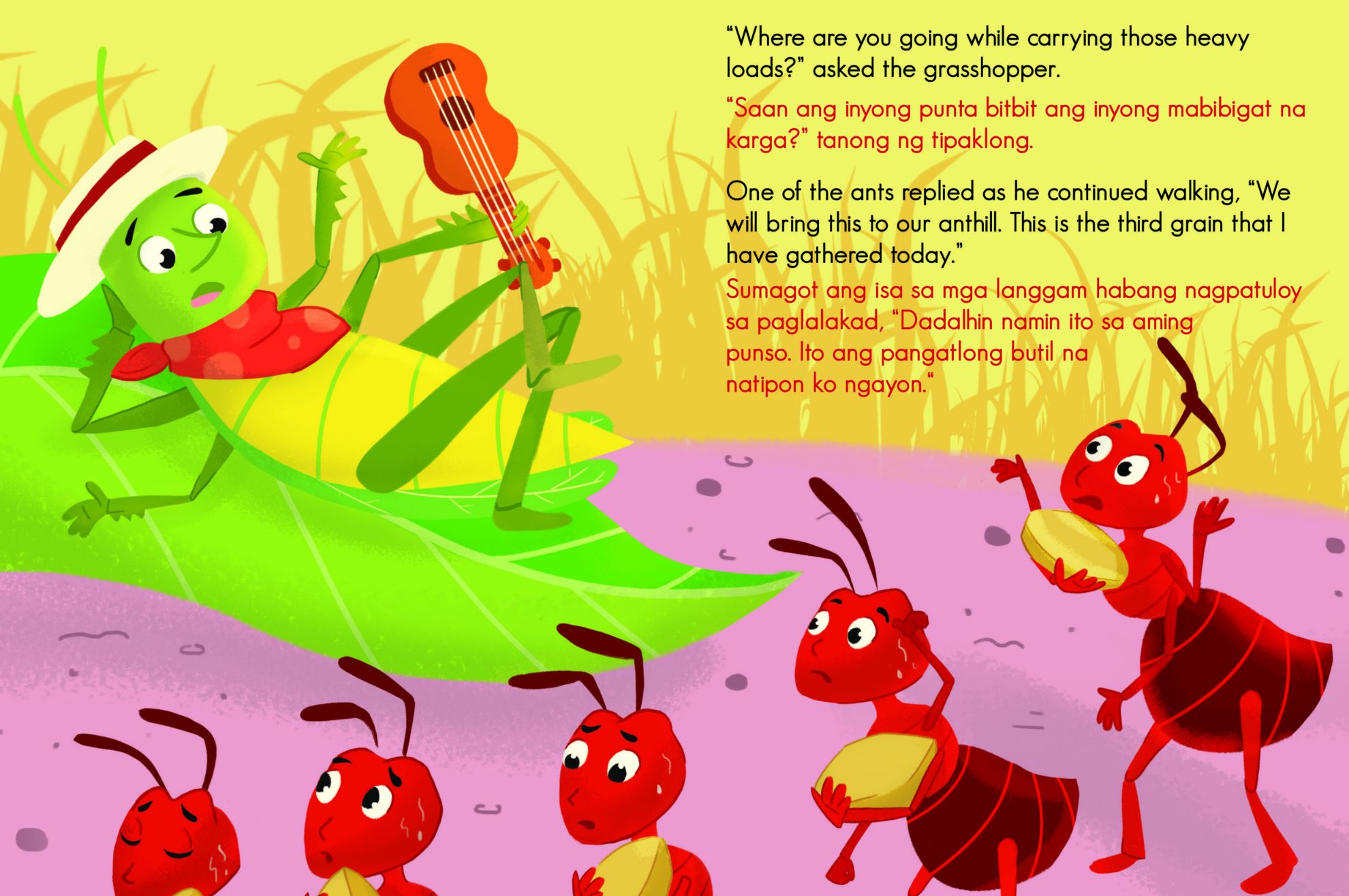 Learning is Fun. BATANG MATALINO AESOP'S FABLE-THE ANT AND THE GRASSHOPPER