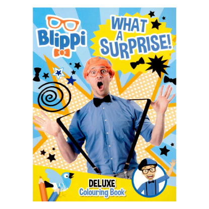 Picture of BLIPPI DELUXE COLORING BOOK-WHAT A SURPRISE