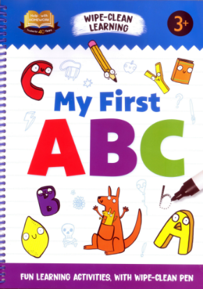 Picture of HELP WITH HOMEWORK WIPE-CLEAN LEARNING 3+-MY FIRST ABC