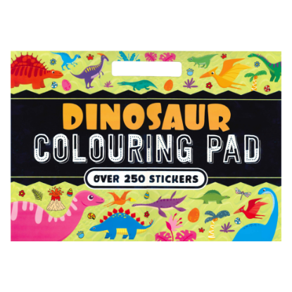 Picture of COLORING PAD WITH OVER 250 STICKERS-DINOSAUR