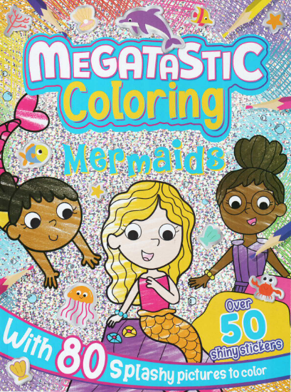 Picture of MEGATASTIC COLORING-MERMAIDS 