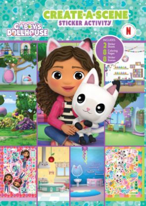 Picture of GABBY'S DOLLHOUSE CREATE-A-SCENE STICKER ACTIVITY